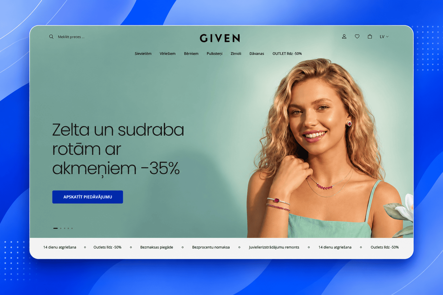 GIVEN.LV — Baltijas lielākā rotu e-veikala tehniskā optimizācija 1