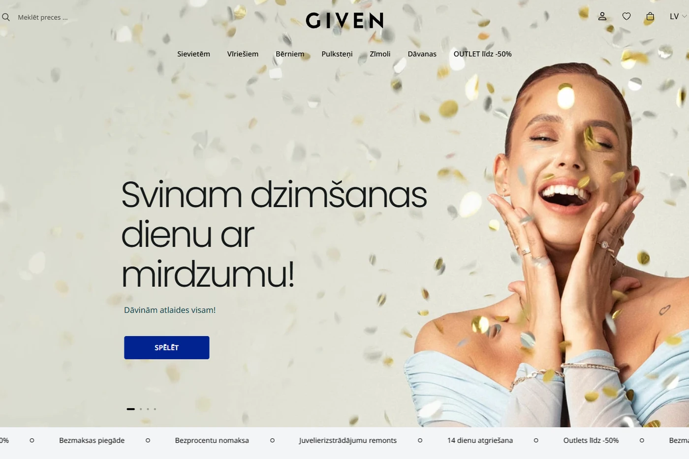 GIVEN.LV — e-veikala frontend izstrāde un tehniskā optimizācija